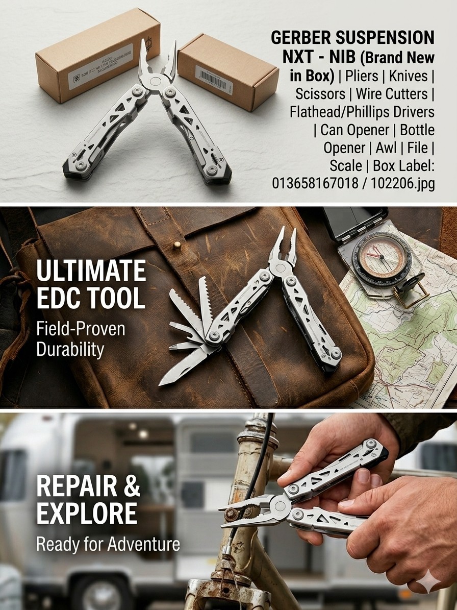 Gerber Suspension-NXT Multi-Tool 15in1 with Pocket Clip Stainless Steel