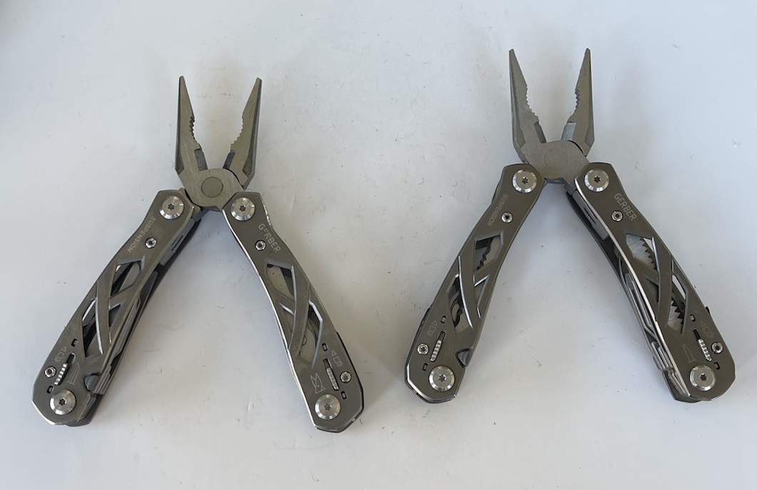 Lot 2 Gerber Suspension Multi-Tool With Sheath, Gray, Serrated Edge, Fast Ship!!