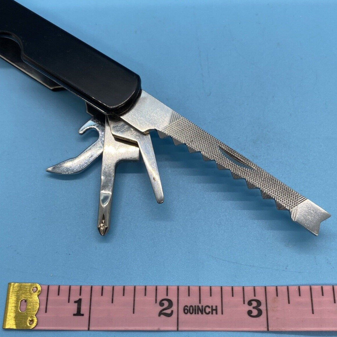 TOTES Multi-Tool 14 in 1 Executive Polished Stainless Medium Folding Case Pouch