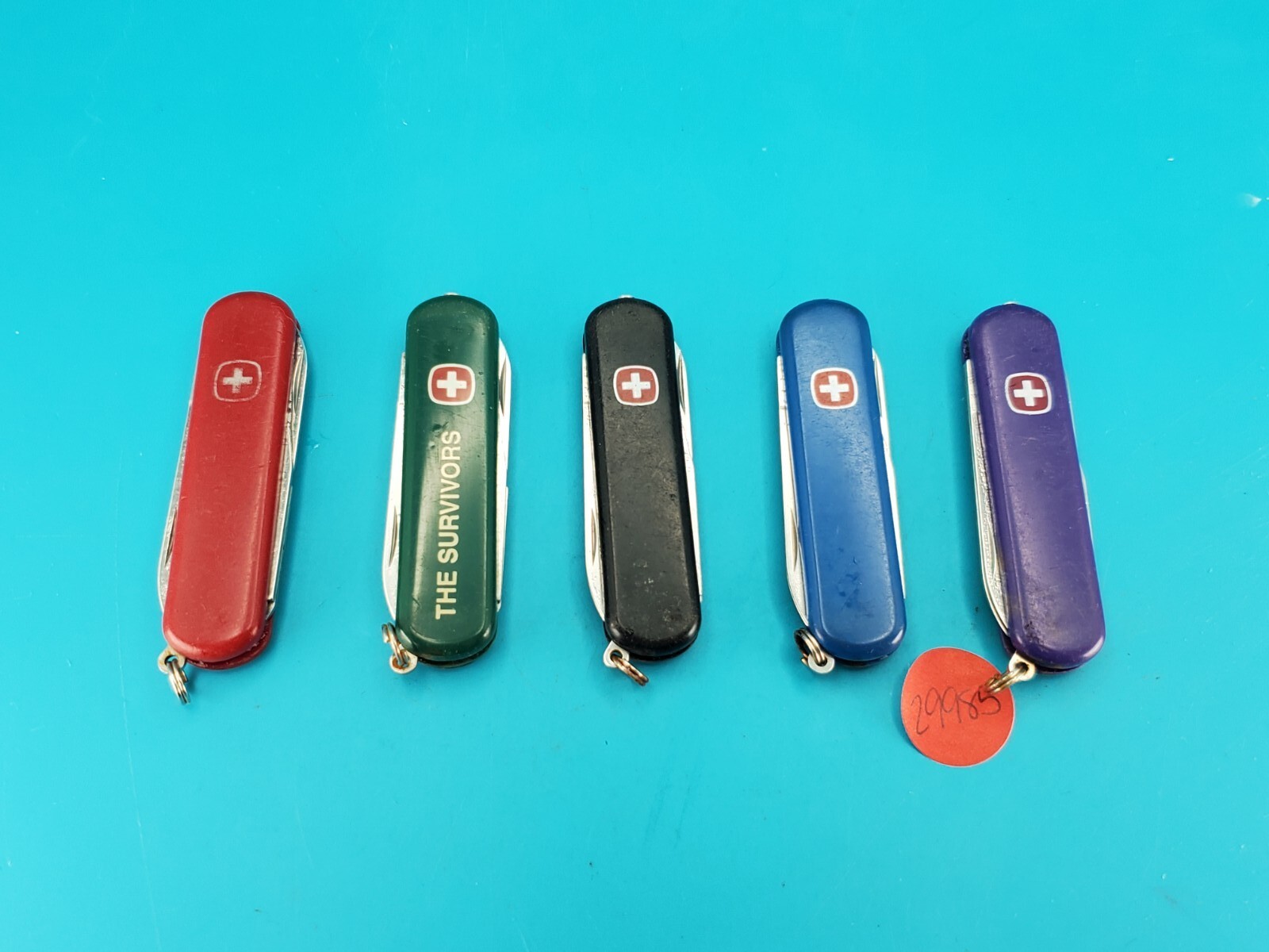 Lot of 5 Wenger Esquire Swiss Army Knife Multi Tools!