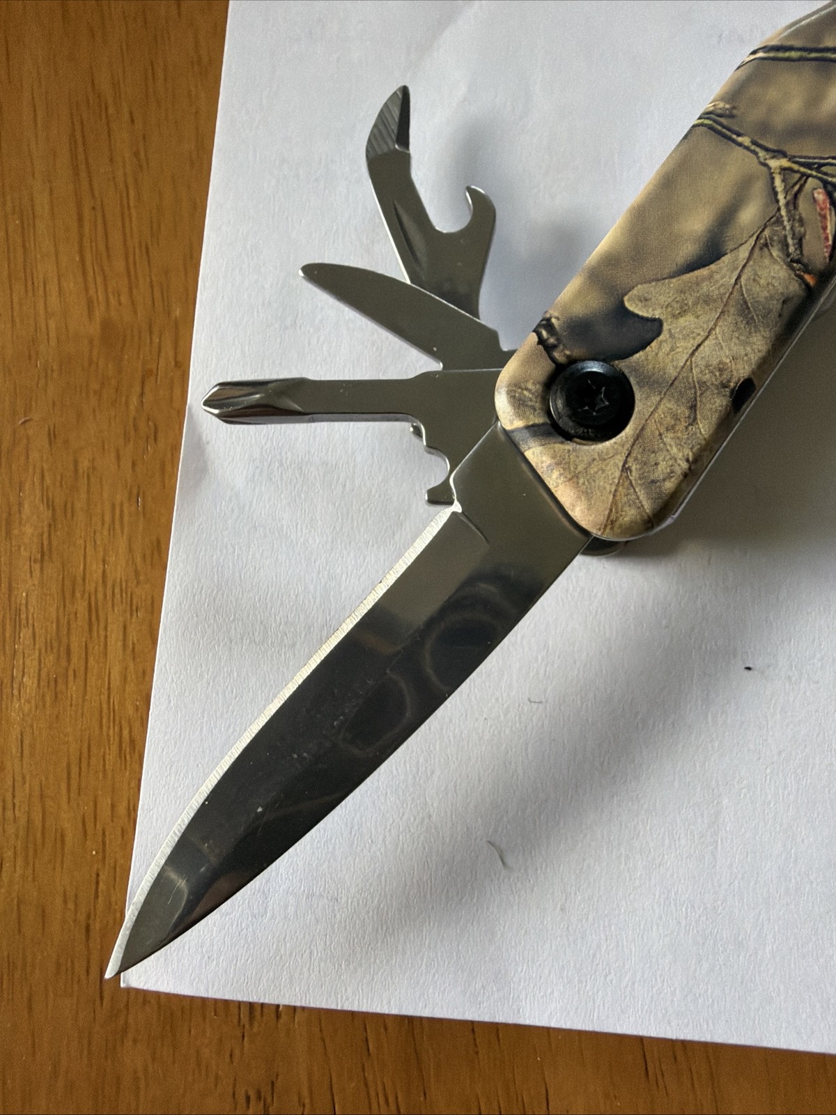 MOSSY OAK 13-in-1 Multi-tool Multi Function Pliers-Folding Pocket Tool w/Sheath