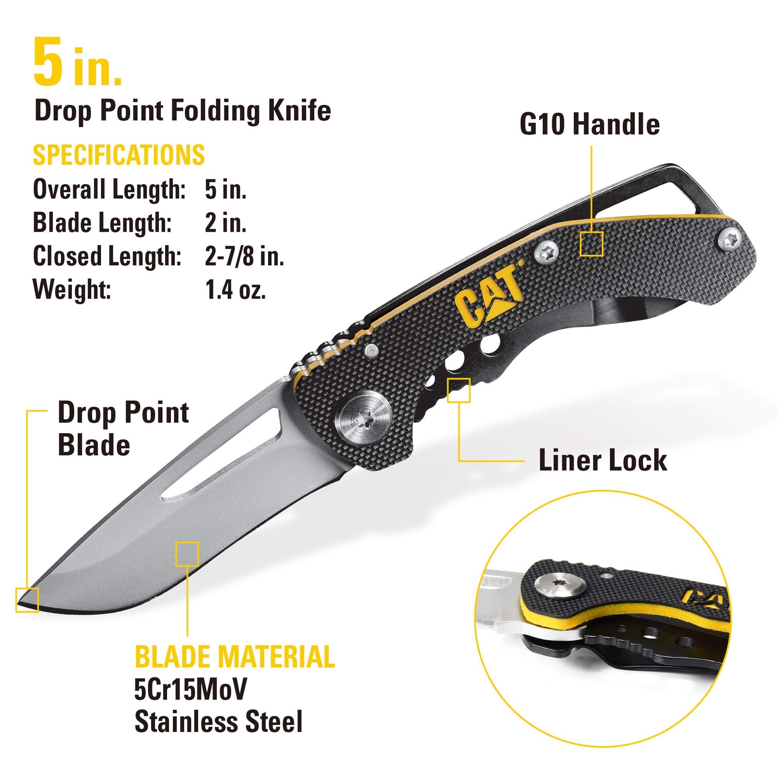 Cat 3 Piece 12-in-1 Multi-Tool, Knife, and Multi-Tool Key Chain Gift Box Set …