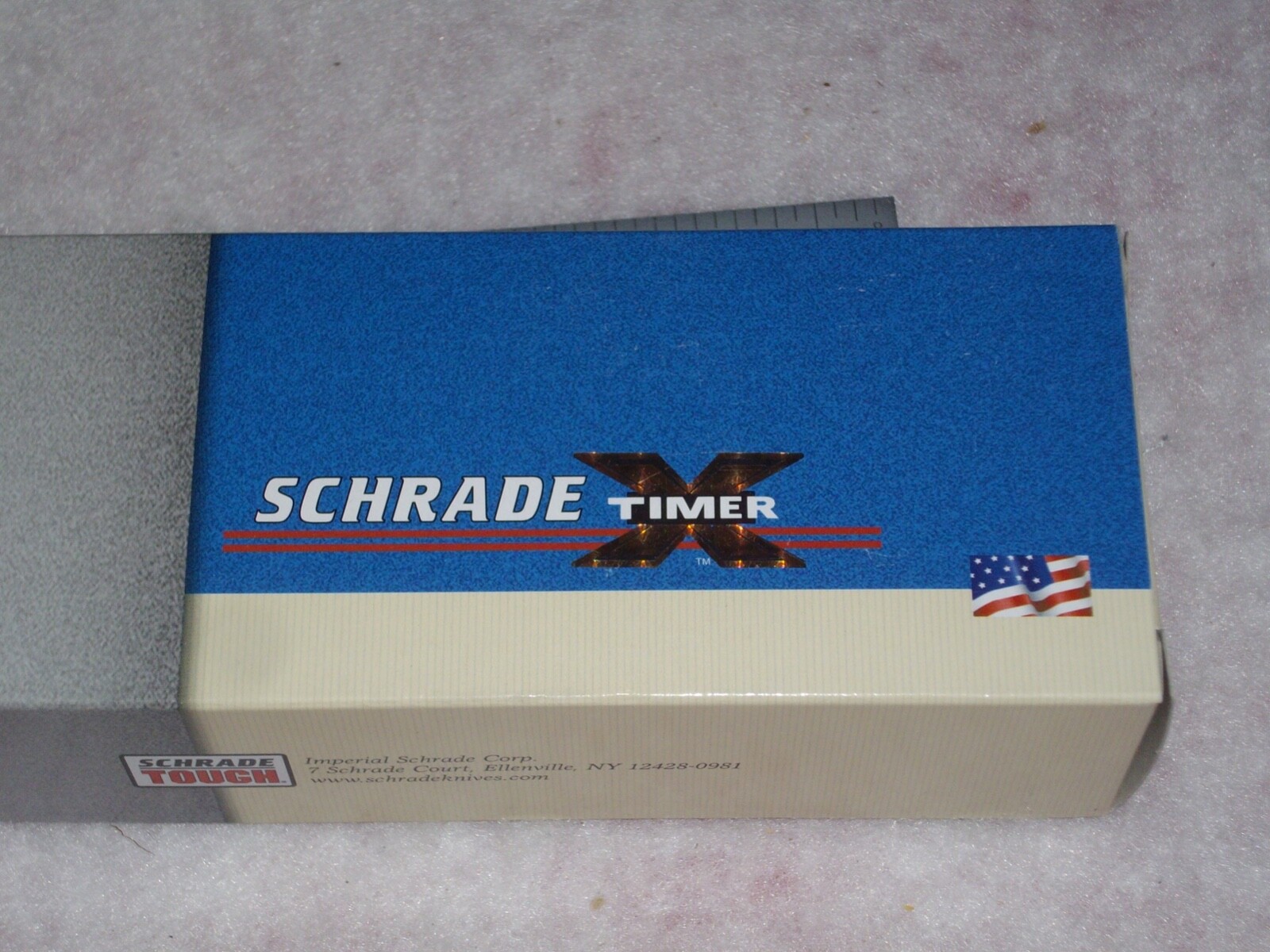 Schrade X-Timer XT7B USA Knife Collector OLD STOCK NEW in BOX , w/sheath