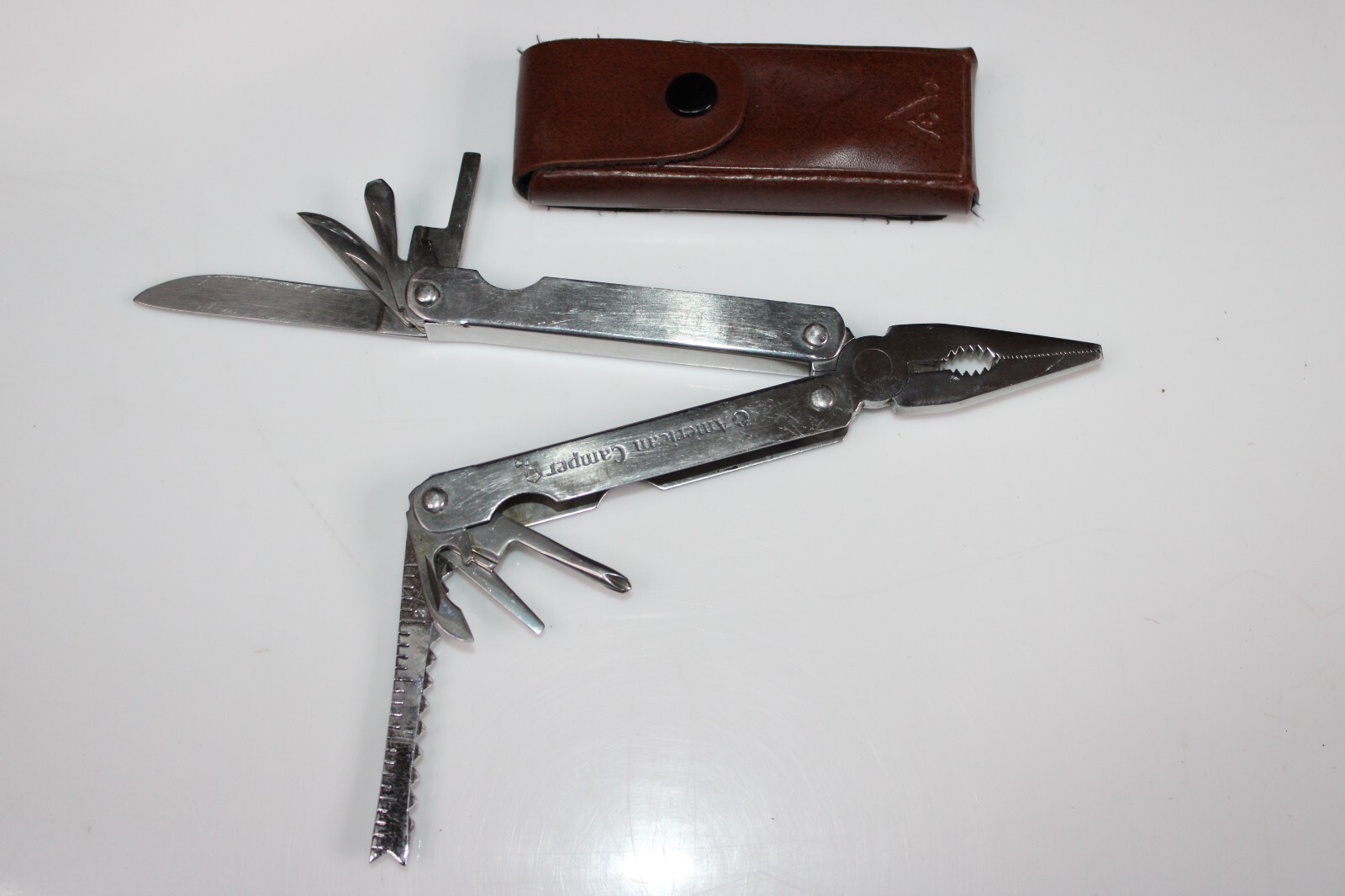American Camper Multi Tool with Sheath 9 tools