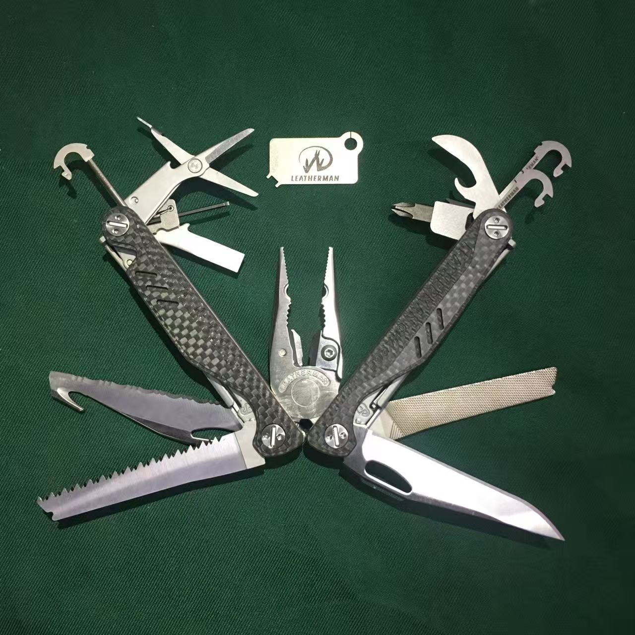 CNC Carbon Fiber Modular Handle Scale Kit for Leatherman Charge+ | Lightweight