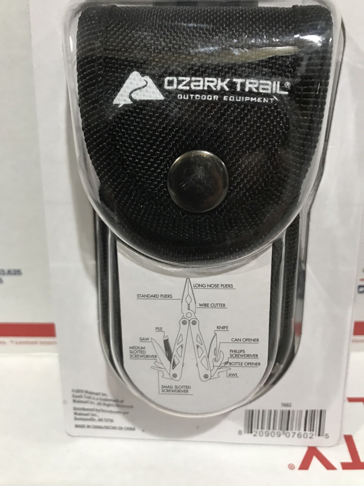 NEW SEALED! Ozark Trail 12 In 1 Multitool! With Sheath! All Black LAST ONE! Prep