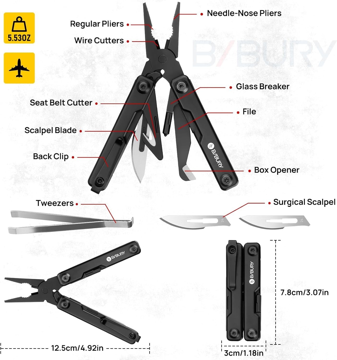 Stainless Steel Mini Multitool: Versatile Pocket Companion for Outdoor Lovers