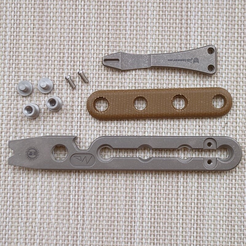 EDC Titanium Pry Bar Crowbar Bottle Opener Portable Pocket Outdoor Multi Tools