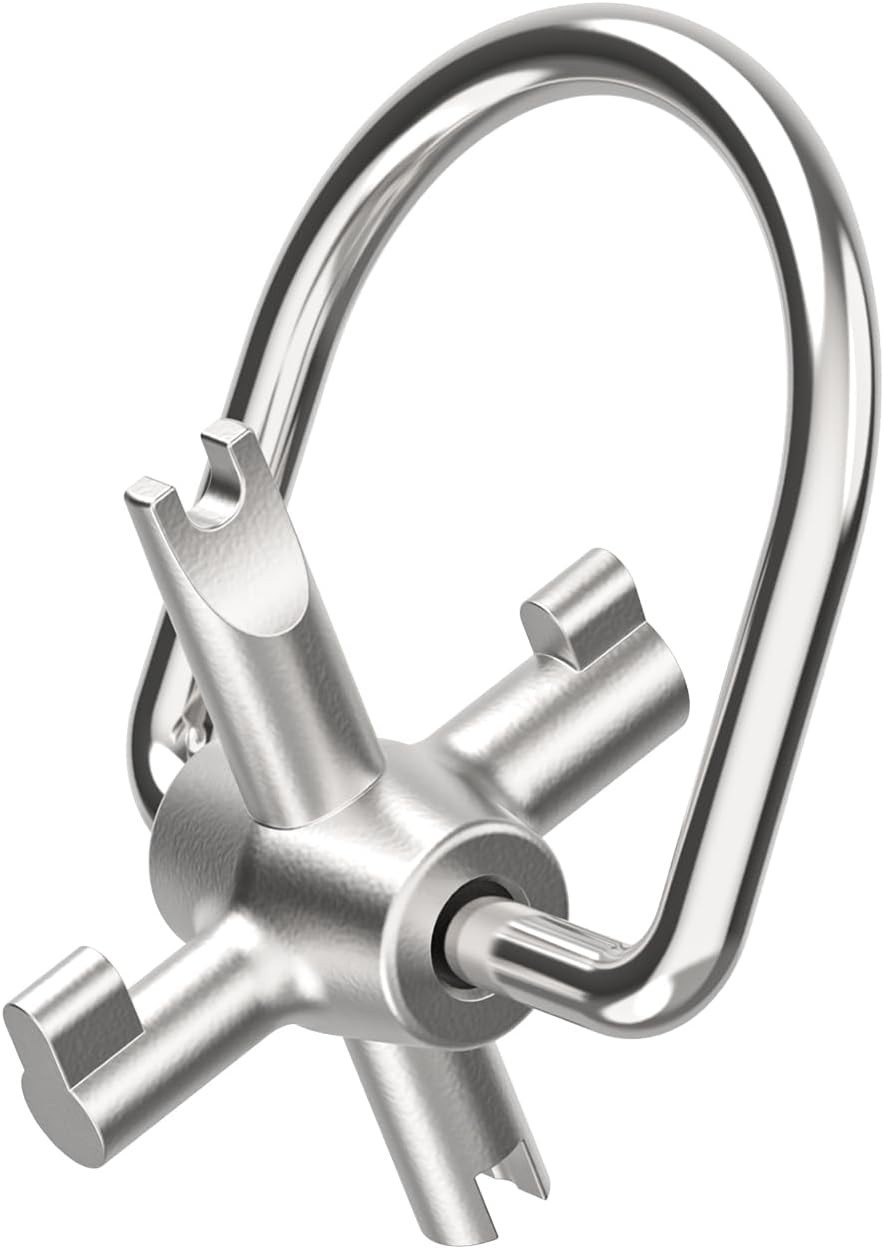 HVAC 4-in-1 Locking Cap Key for R22 & 410A Refrigerants