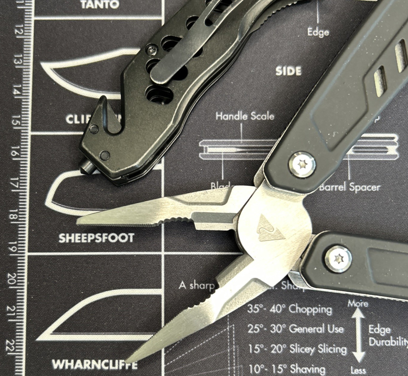Ozark Trail 12 in 1 Multi Tool & A/O Rescue Pocketknife Camping Hiking Lot of 2