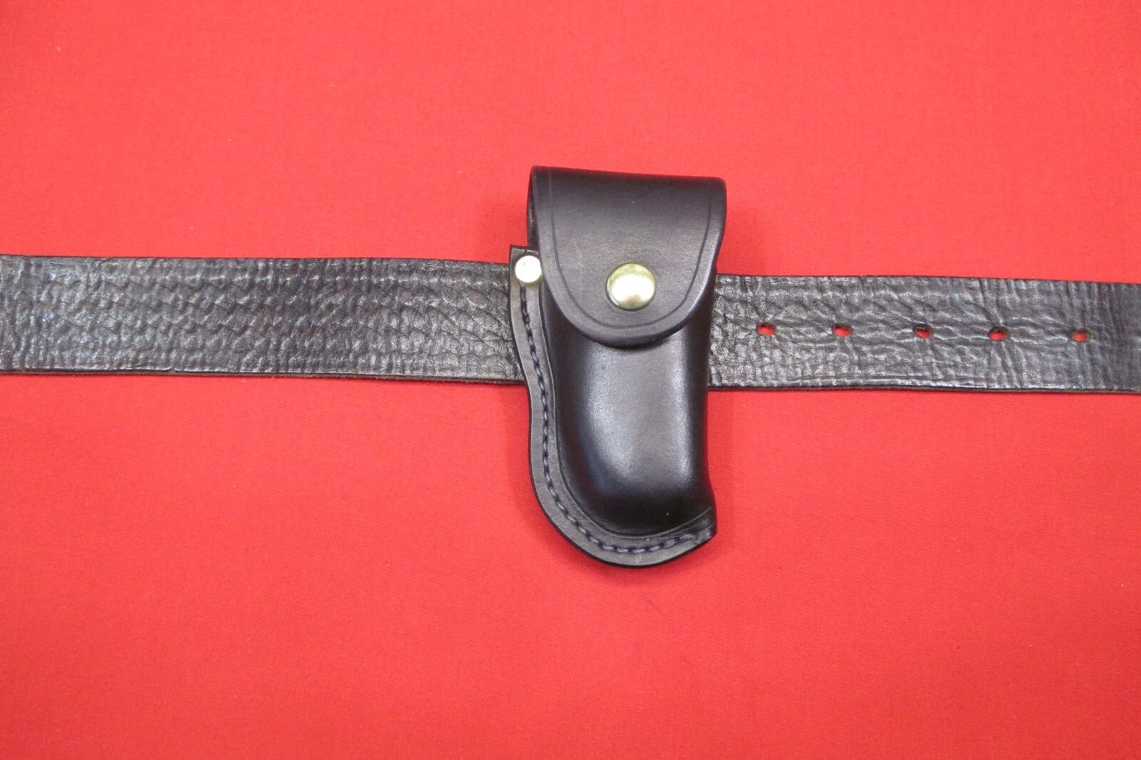 Leather Sheath LEATHERMAN WAVE MULTI TOOL, Holster Shaped, WITH STEEL BELT CLIP