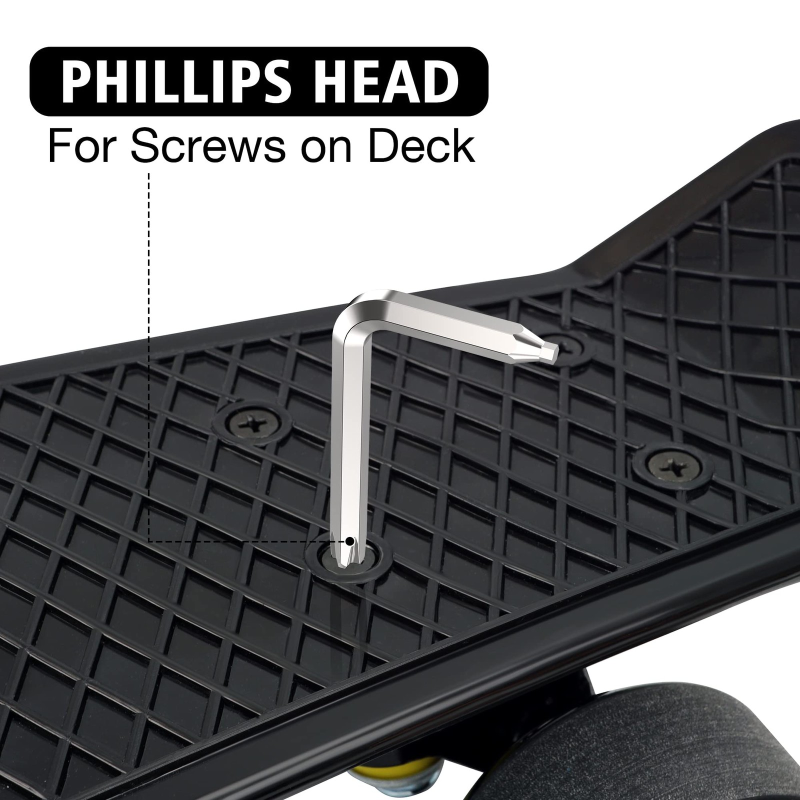 Compact Black Multi Tool Skateboard T Tool with Wrench and Sockets