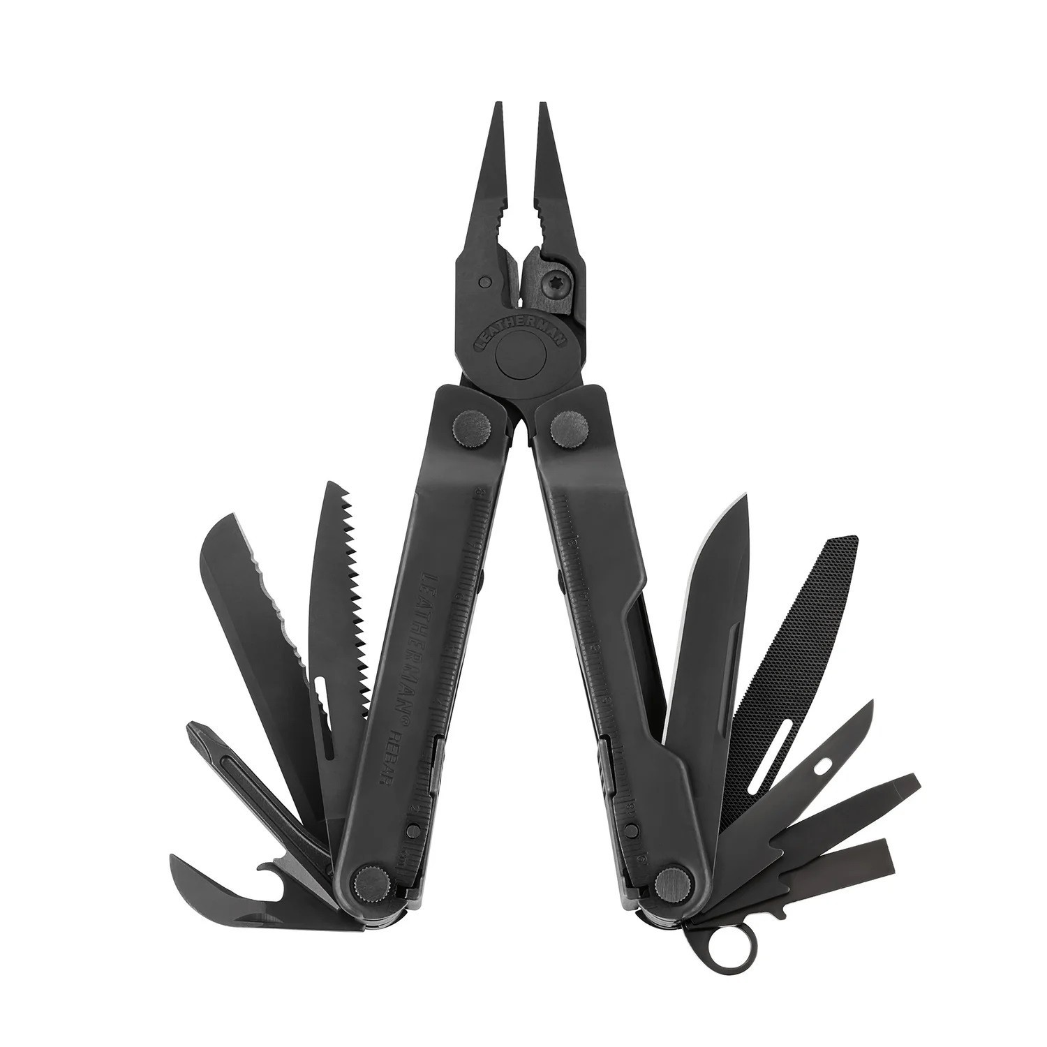LEATHERMAN Rebar Multitool Replaceable Wire Cutters & Saw, Black