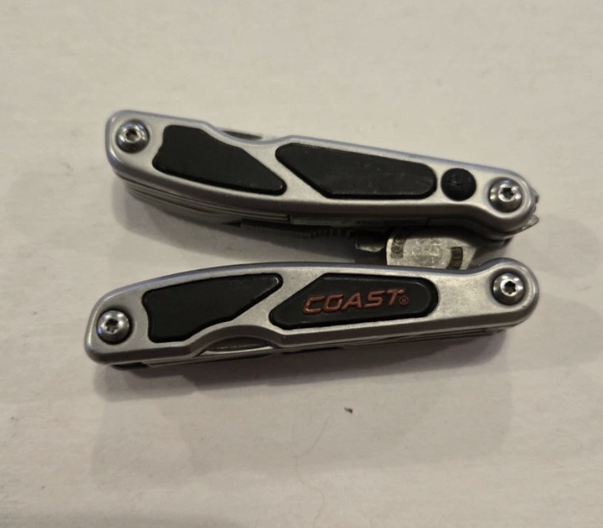 Coast Mini Multi Tool 10-in-1, Silver And Black