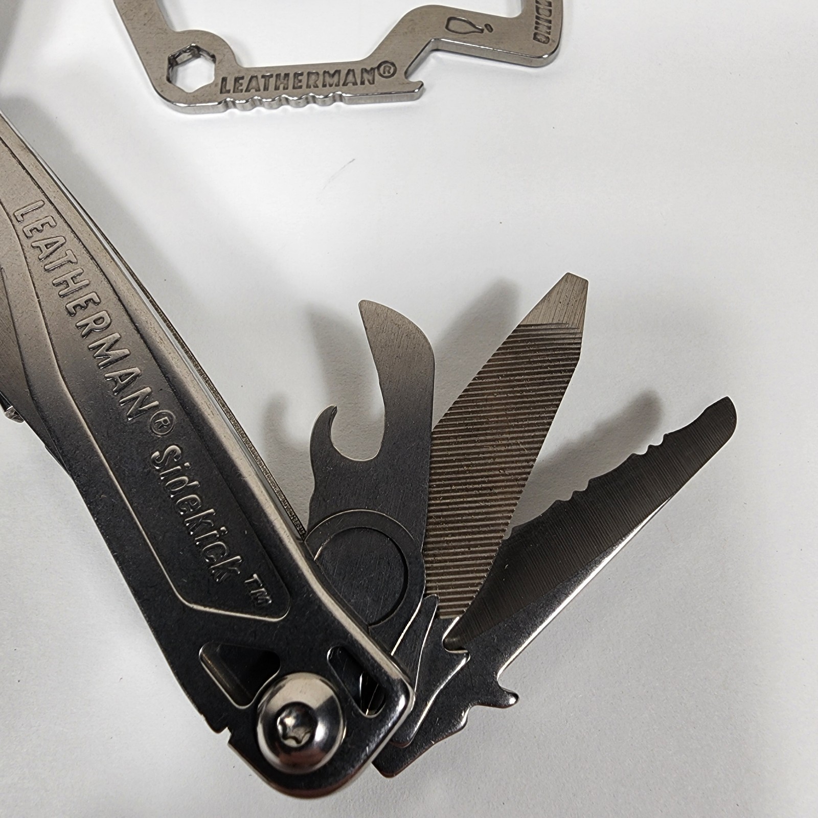Leatherman Sidekick Multi Tool Pocket Knife Stainless Carabiner Case Clean
