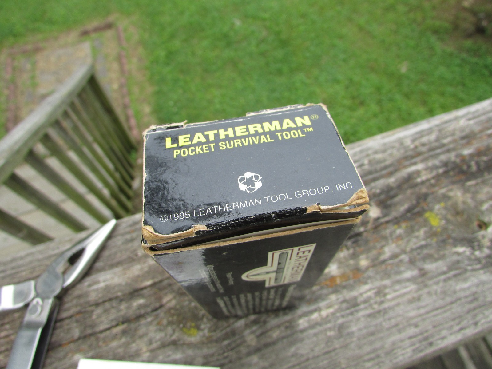 Original Vintage 1995 LEATHERMAN Pocket SURVIVAL TOOL Looks UNUSED Retired NOS !