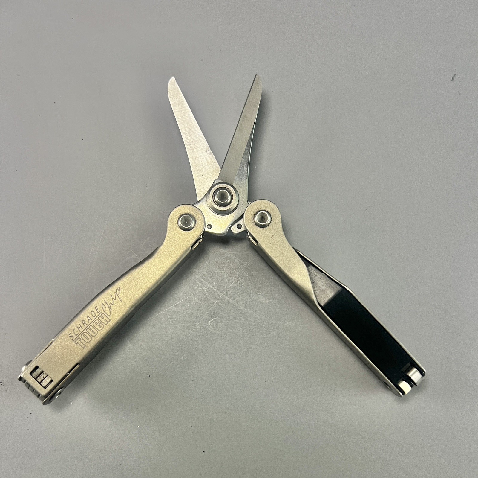 Schrade Tough Chip 10 in One Compact Mini Multi Tool Belt Sheath