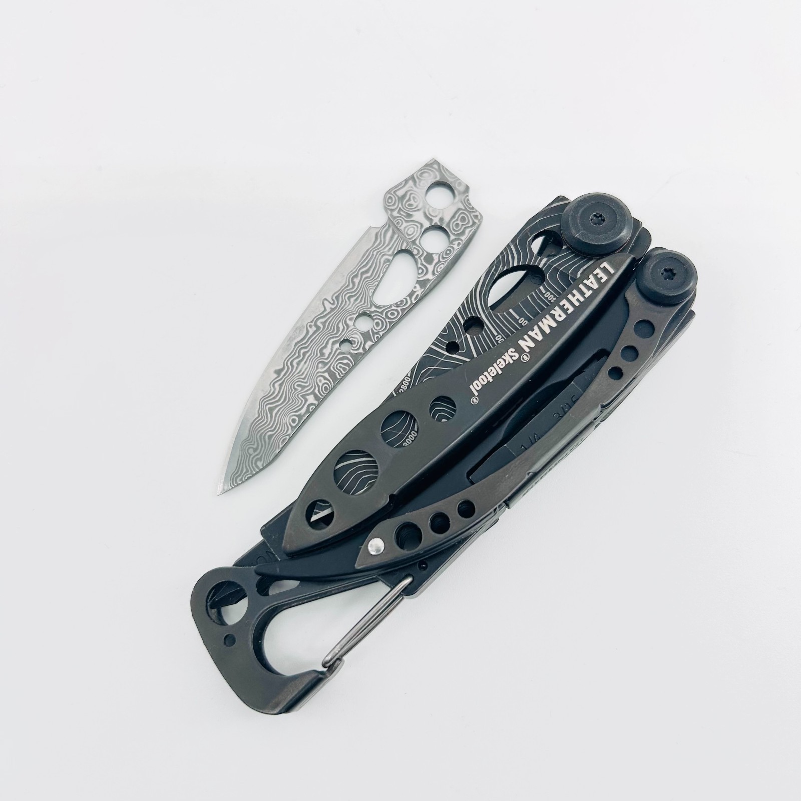 [USA Stock] – VG10 Damascus Blade for LEATHERMAN Skeletool, EDC Knife Upgrade