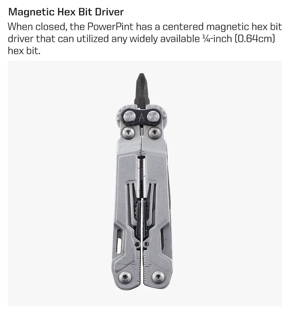 SOG PowerPint 18-in-1 Tactical Multi-Tool Pocket Knife Scissors Screw Pliers