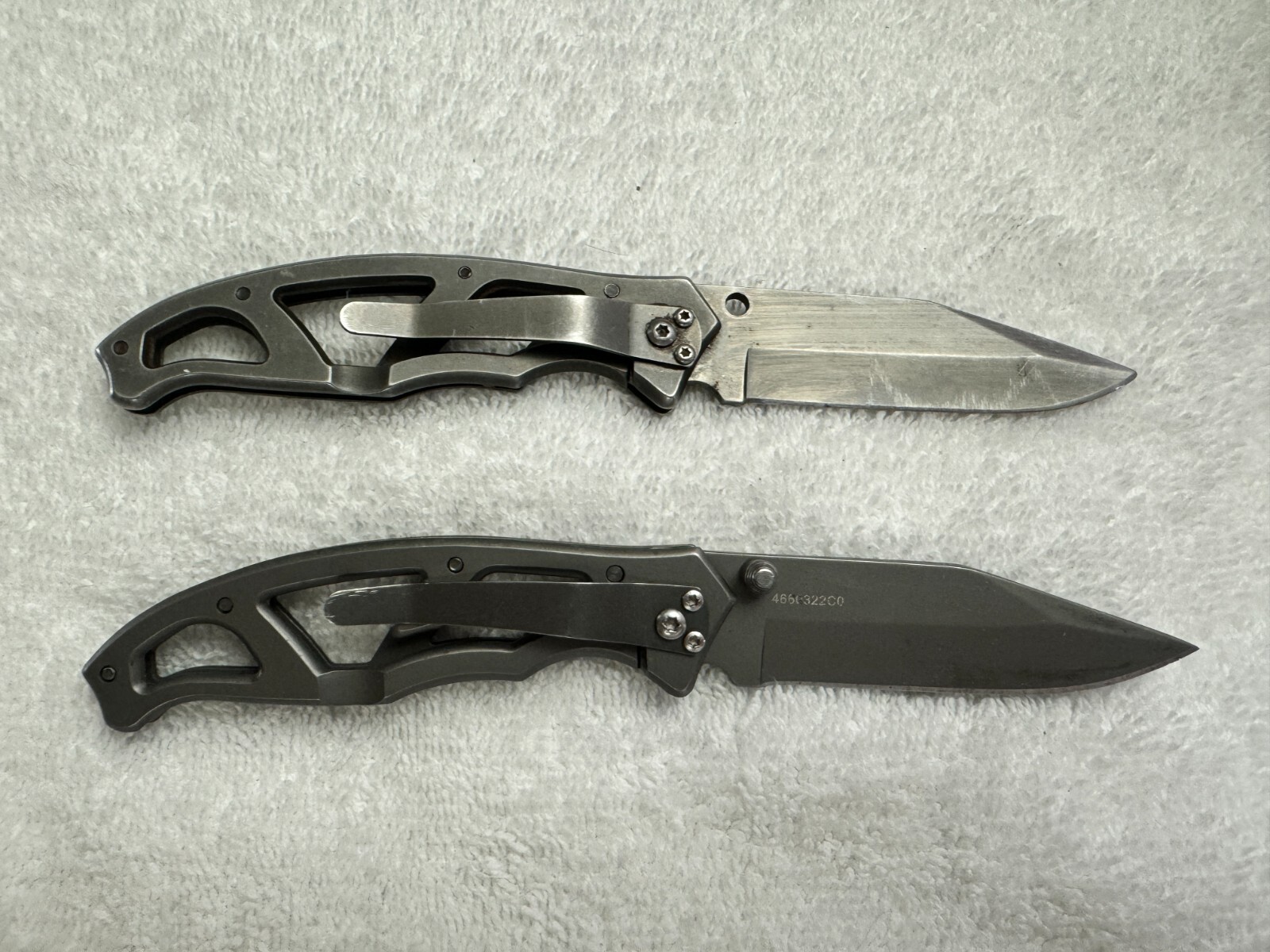 Gerber Gear Paraframe Knife and Blade Fine Edge Gray