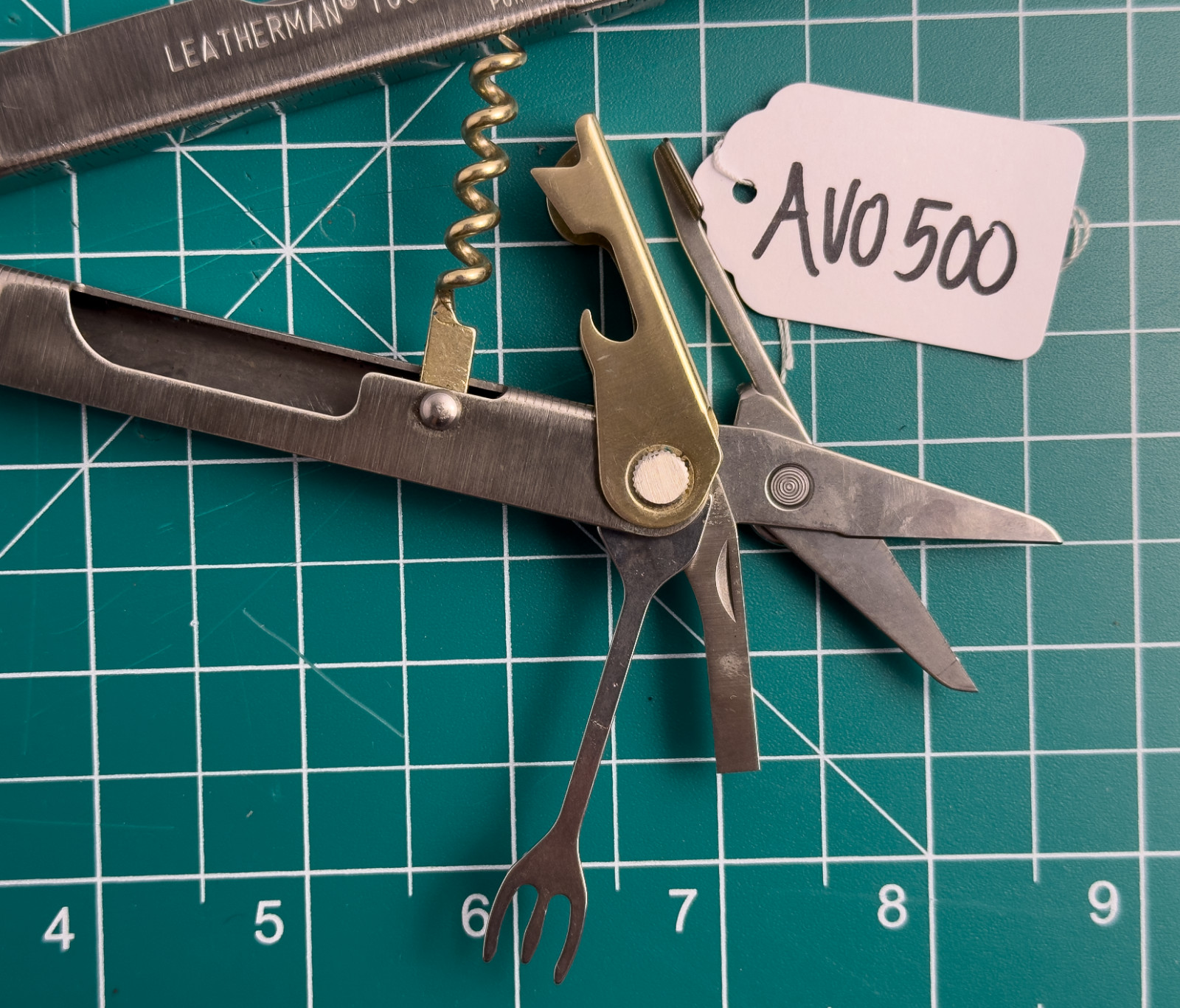 Leatherman Flair Stainless Multi-Tool Knife Corkscrew #AV0500