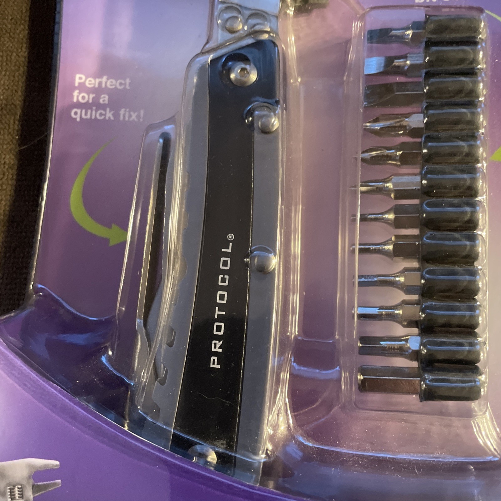 Protocol Hammer & Multi Hammer Pliers Wrench Knife Screwdriver 12 PIECE BIT Set