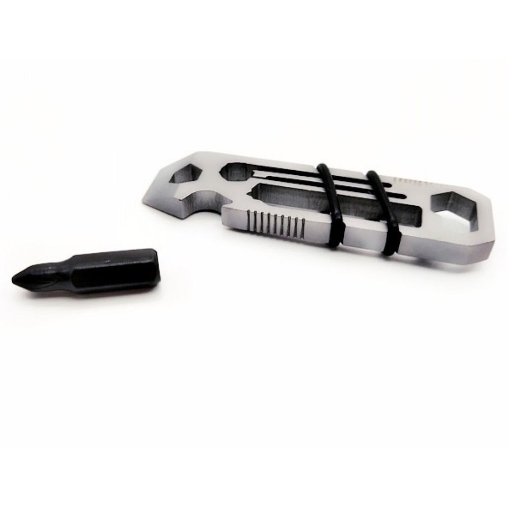 Stainless Steel Multifunctional Pry Bar Outdoor Mini EDC Multitool Repair Tools
