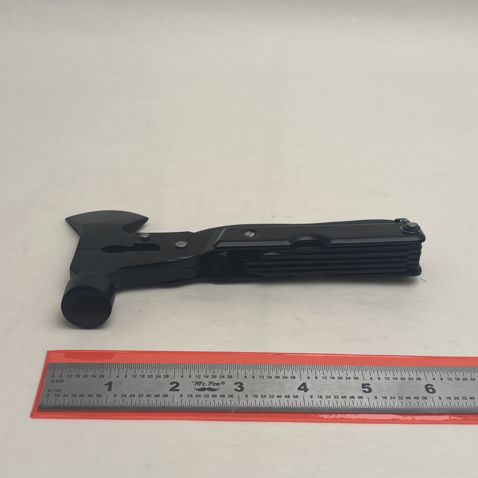 Axe Style Folding Multi Tool Pliers Knife Saw Black Tactical Travel Work Camp