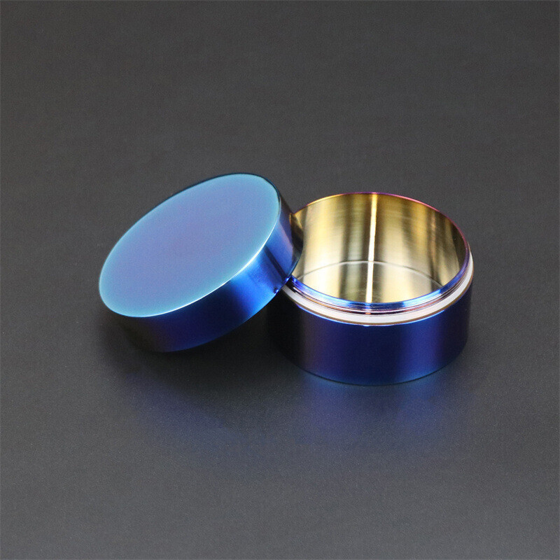 Titanium Pill Holder Case Container Jewelry Organizer Waterproof Tea Storage Box