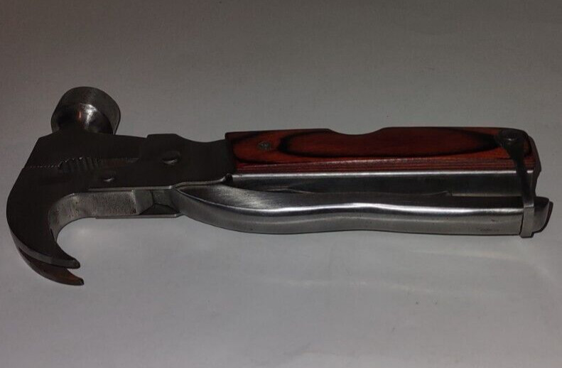 Camping Claw Hammer Multitool with Carrying Pouch w/ Belt Loop
