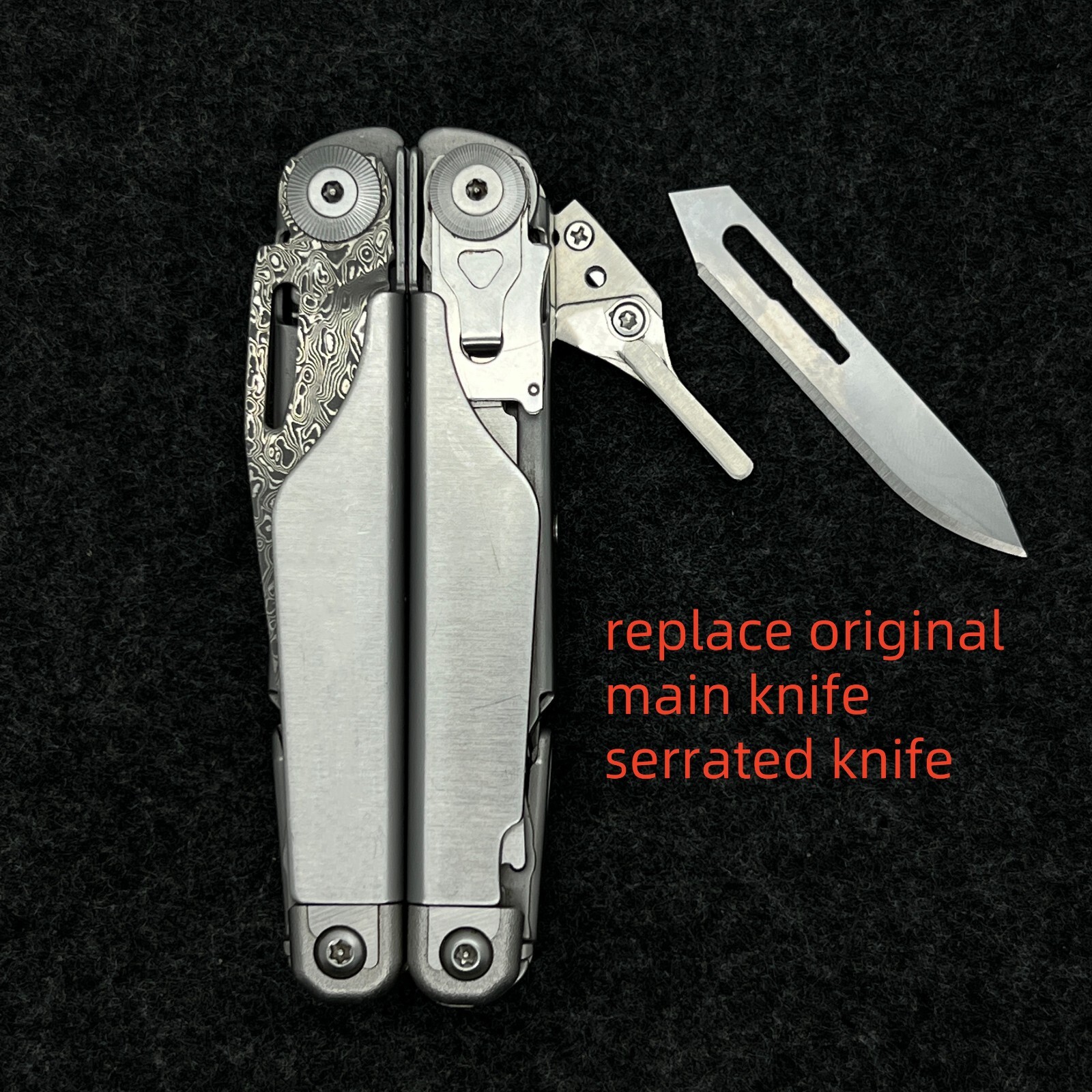 Scalpel Handle with Thumb Grip Fits Surgical Blades No60 for Leatherman Surge