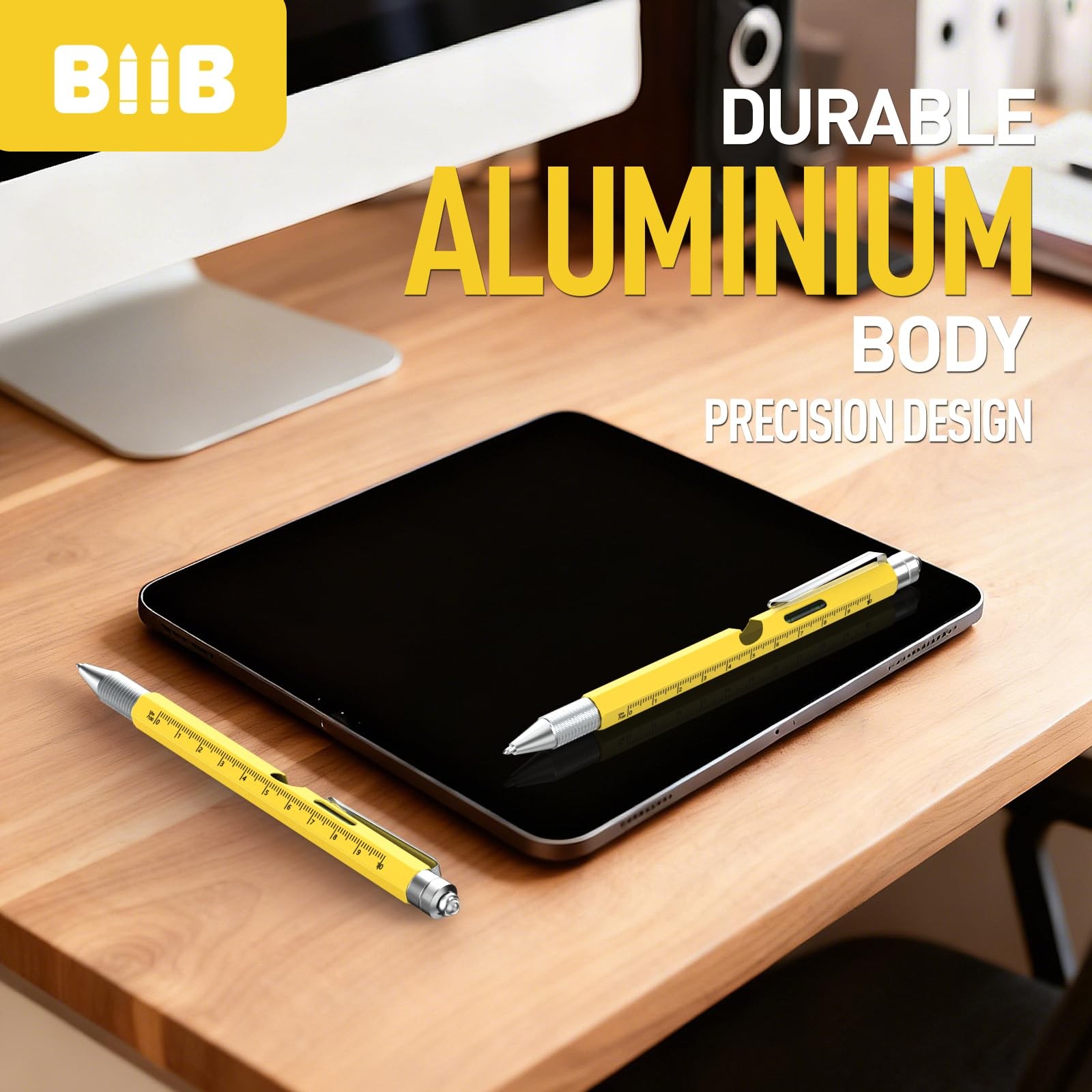 BIIB Stocking Stuffers for Men Adults, Gifts for Men 9 in 1 Multitool Pen, Me…