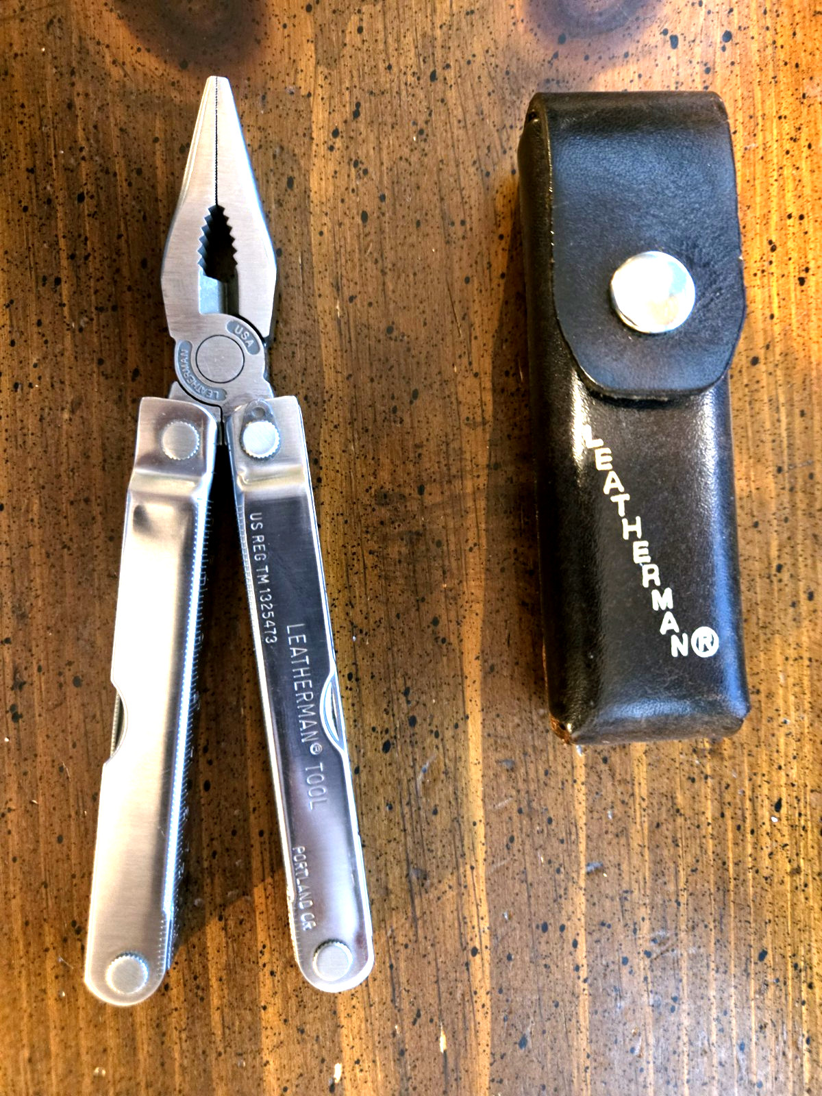 Leatherman PST (retired) Multi-Tool and Leather Sheath USA Vintage – LOOK!