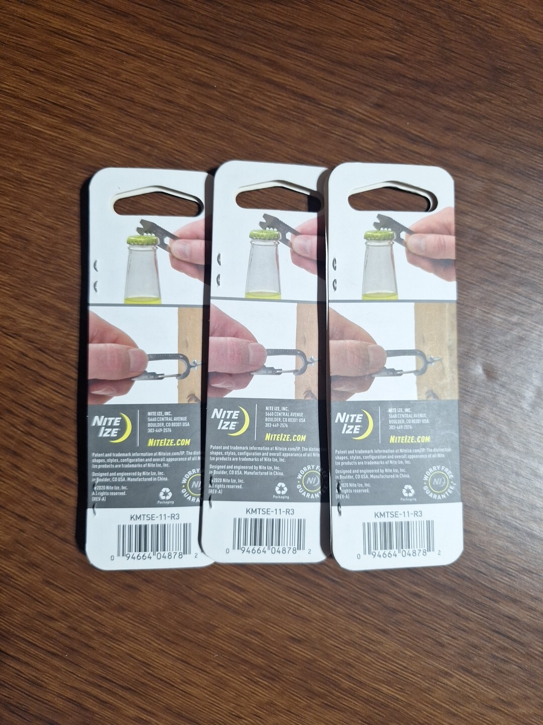 3 Nite Ize KMTSE-11-R3 DoohicKey Keychain Multi Tool, Stainless Steel