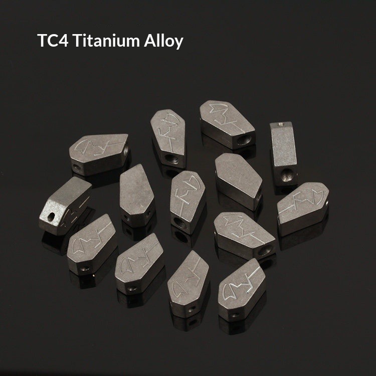 Titanium Alloy Knife Pendant Urban EDC Tactical Knife Trinket Stonewashed Finish