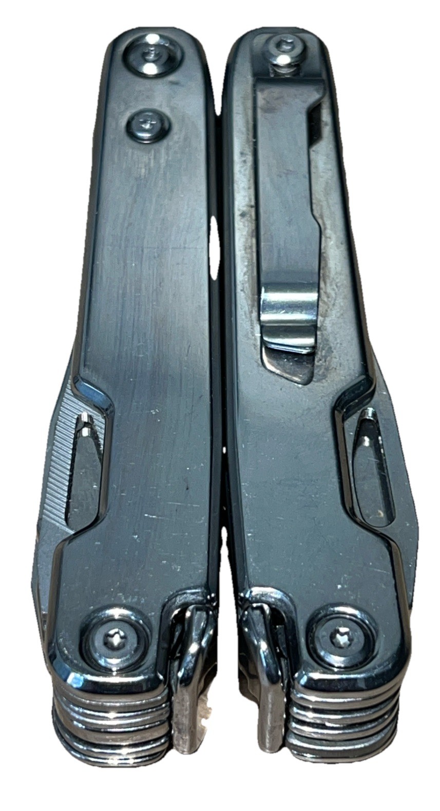 Multi-Tool 9-Function Silver-Tone Stainless Steel Unbranded EUC