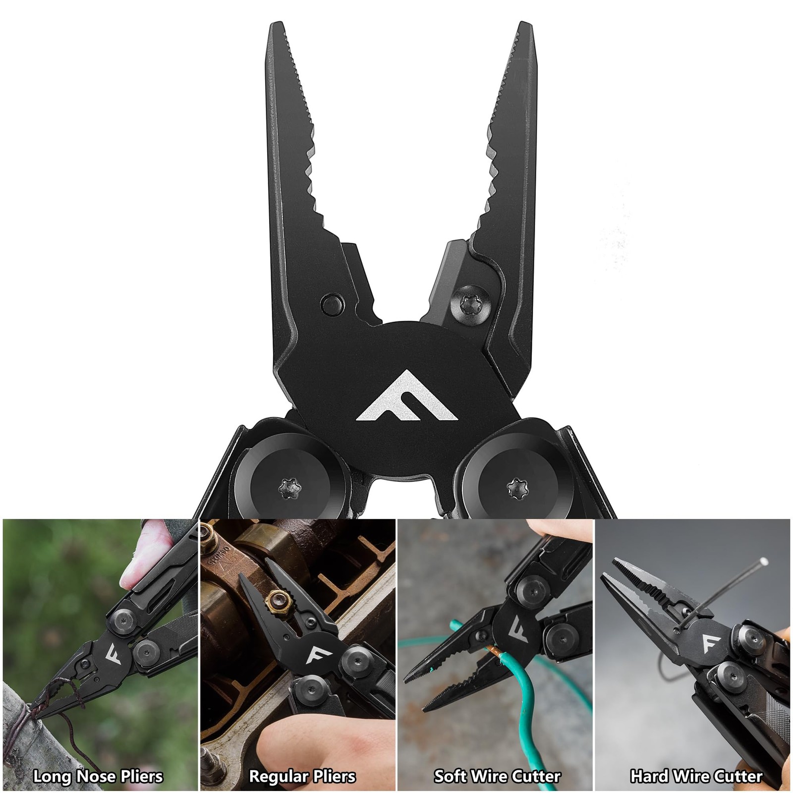 15-in-1 Multi-tool Pliers with Sheath, Portable Pocket Knife with Safety Lock…