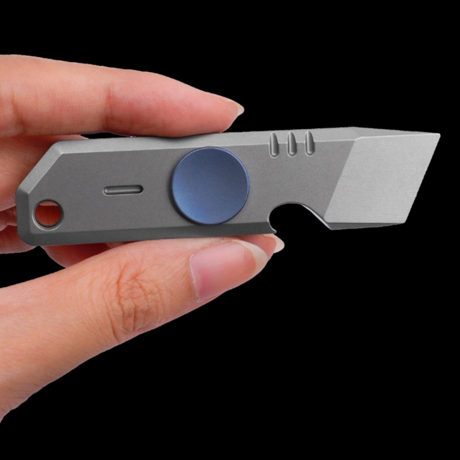 Titanium Alloy EDC Multi Tools Pry Bar Fidget Spinner Bottle Opener Portable