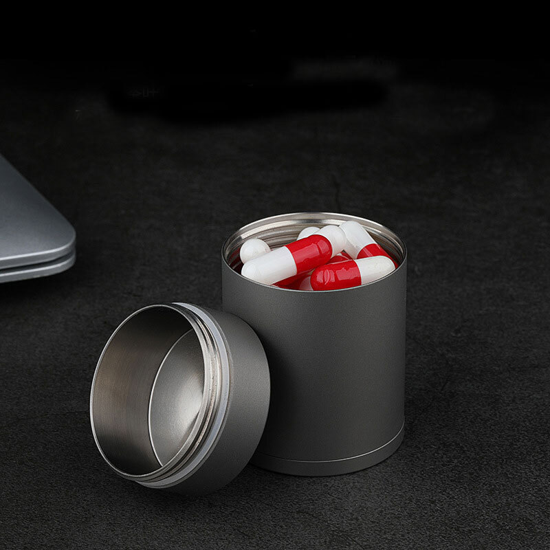 Hot TC4 Titanium Waterproof Large-capacity Storage Box Pill Container SealedTank