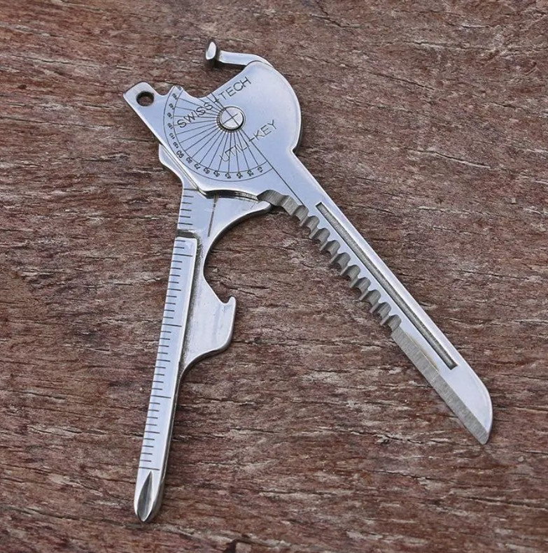 1pcs 8-in-1 Multi Tool Keychain Folding Pliers Screwdriver Bottle Opener Outdoor