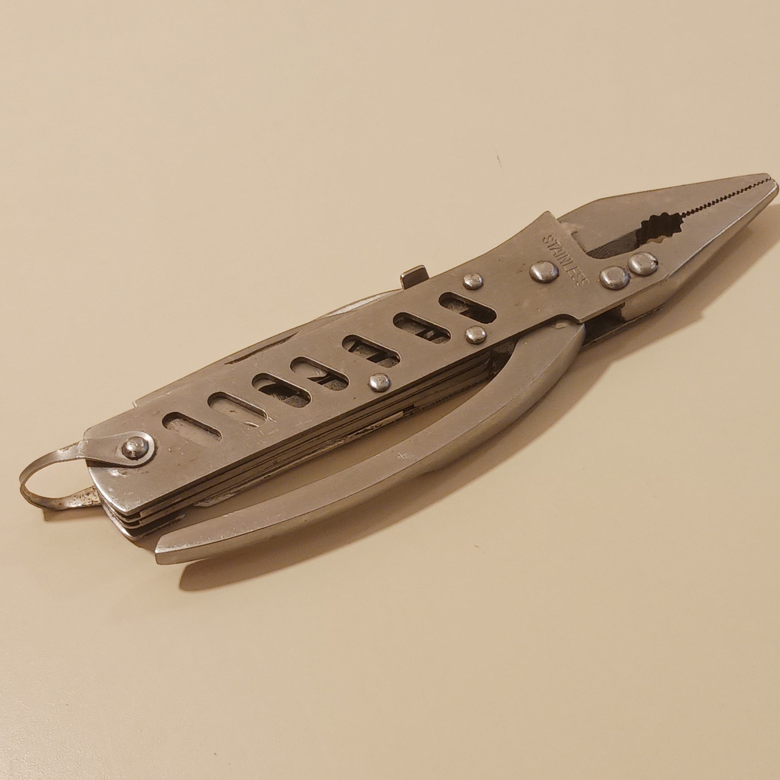 MAXAM 6″ Stainless Steel Multi-Tool Folding Pliers Knife Survival Camping Gear