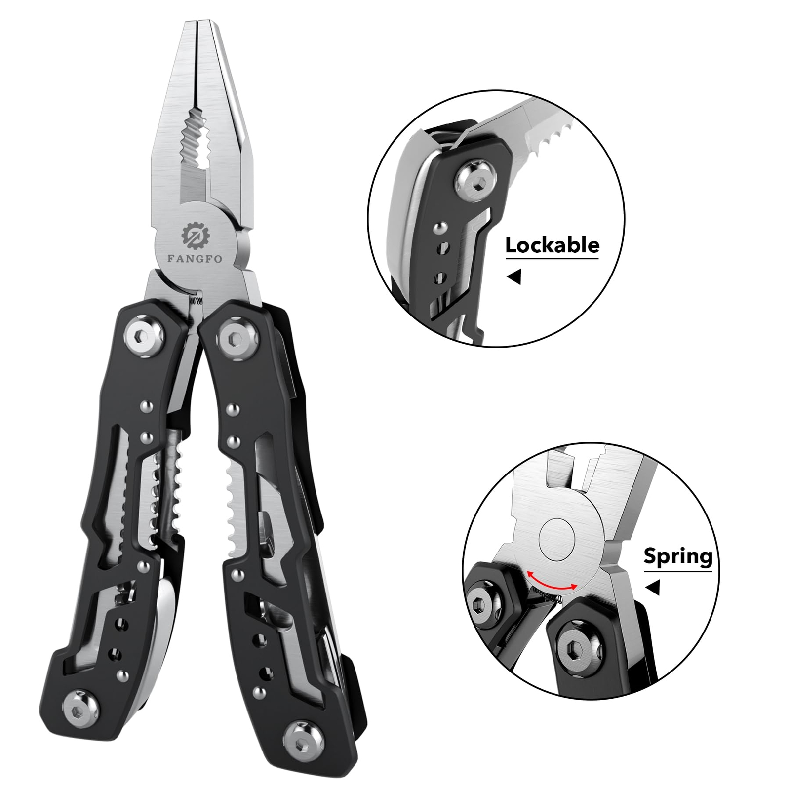 14-In-1 Multitool with Safety Locking Professional Stainless Steel Multitool …