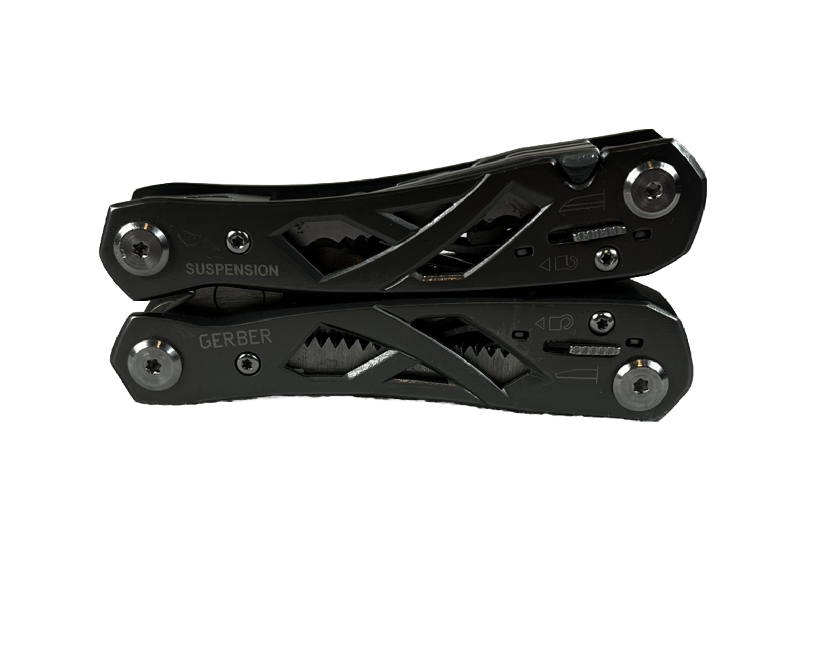 Gerber Suspension 12-in-1 Multi Tool – Pliers Knife Scissors Gray – Very Good