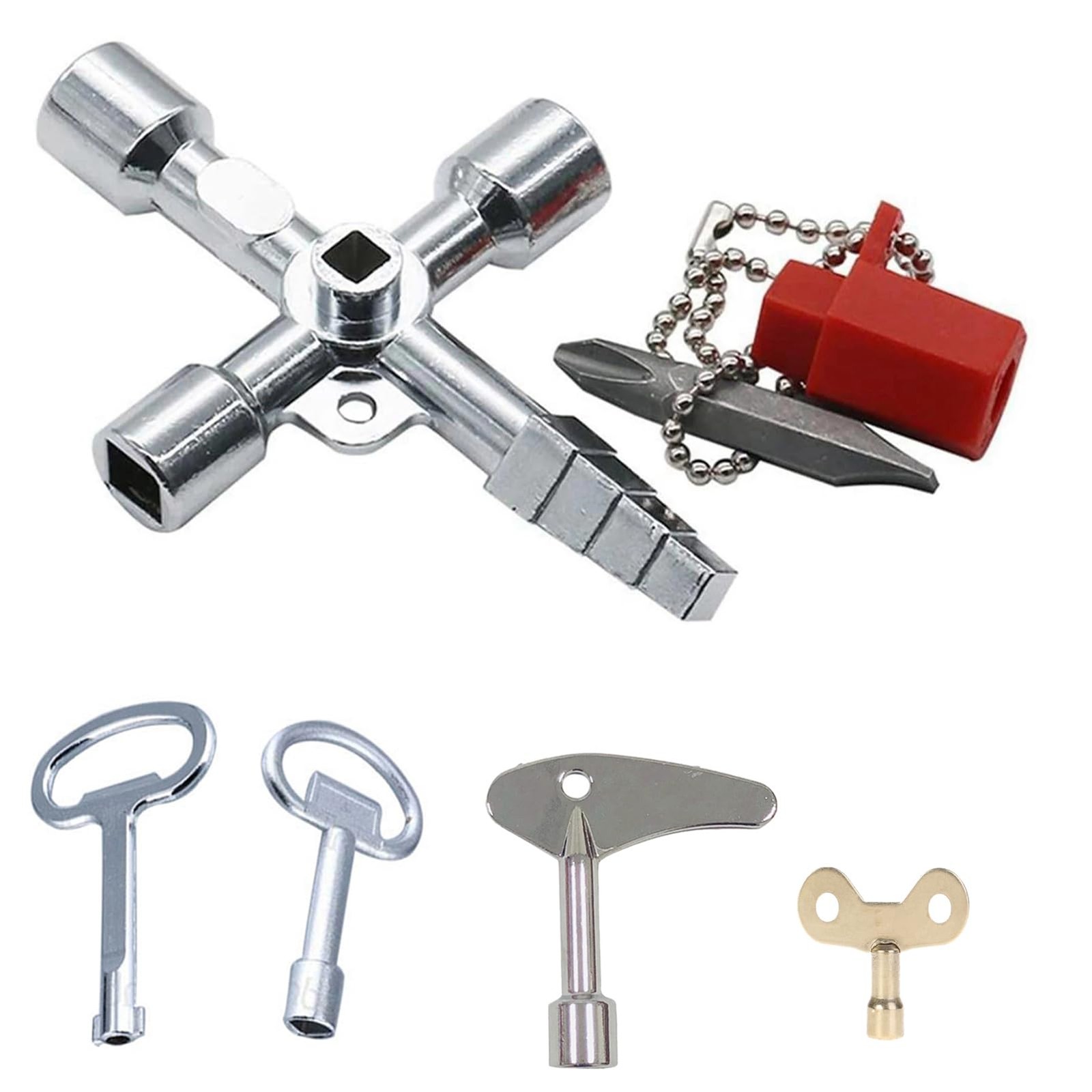 5 Piece Multifunctional Water and Electricity Key Set, Key Gas Meter B…