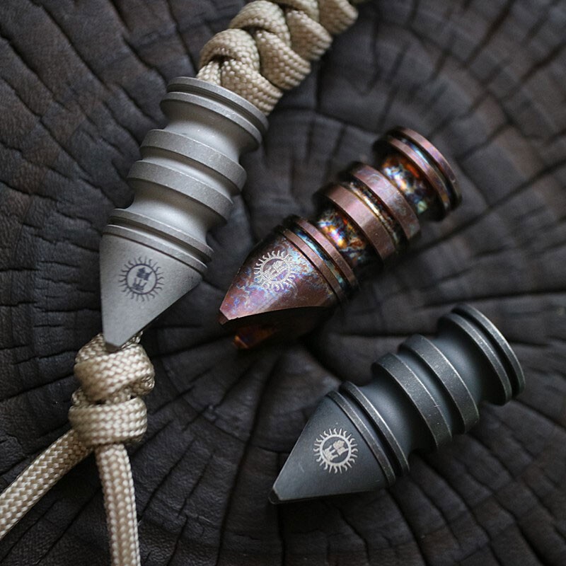 EDC Titanium Alloy Multi Tools Opener Screwdriver Prtable Pendant Bead Key chain