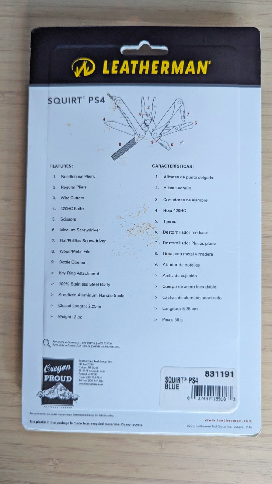 Leatherman – Squirt PS4 – 831191 (Discontinued 2023) ~ Swiss Army Knife