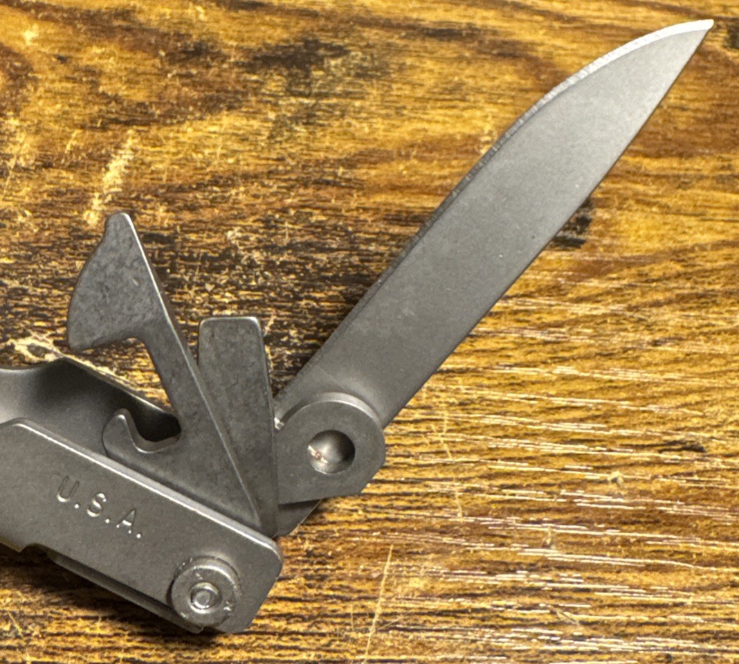 Gerber Multiplier Tool Pocket Knife #55800 In Box~Vintage~Broad Nose