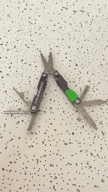 Leatherman Micra Scissors Knife Tweezers File Black Anodized Aluminum Multi tool