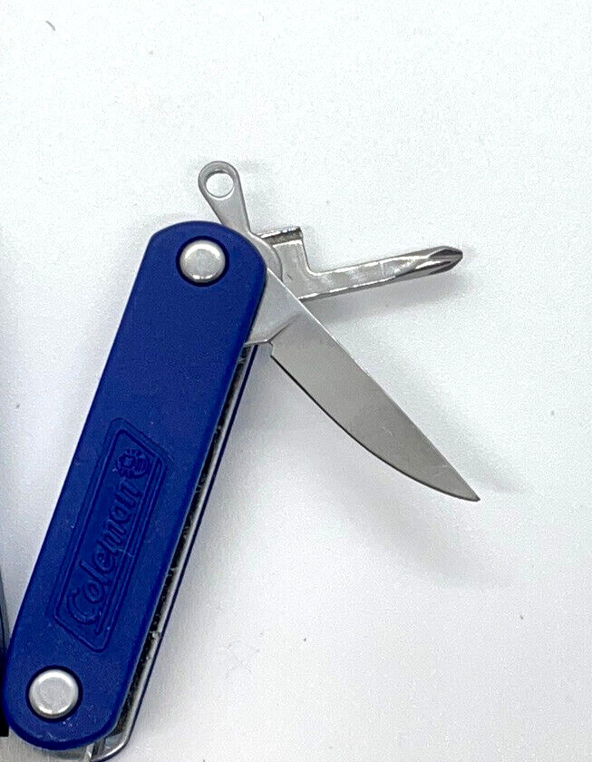 Coleman Mini Multi-Tool Lot Of 3 Pliers Knife Scissors Flashlight Camping EDC