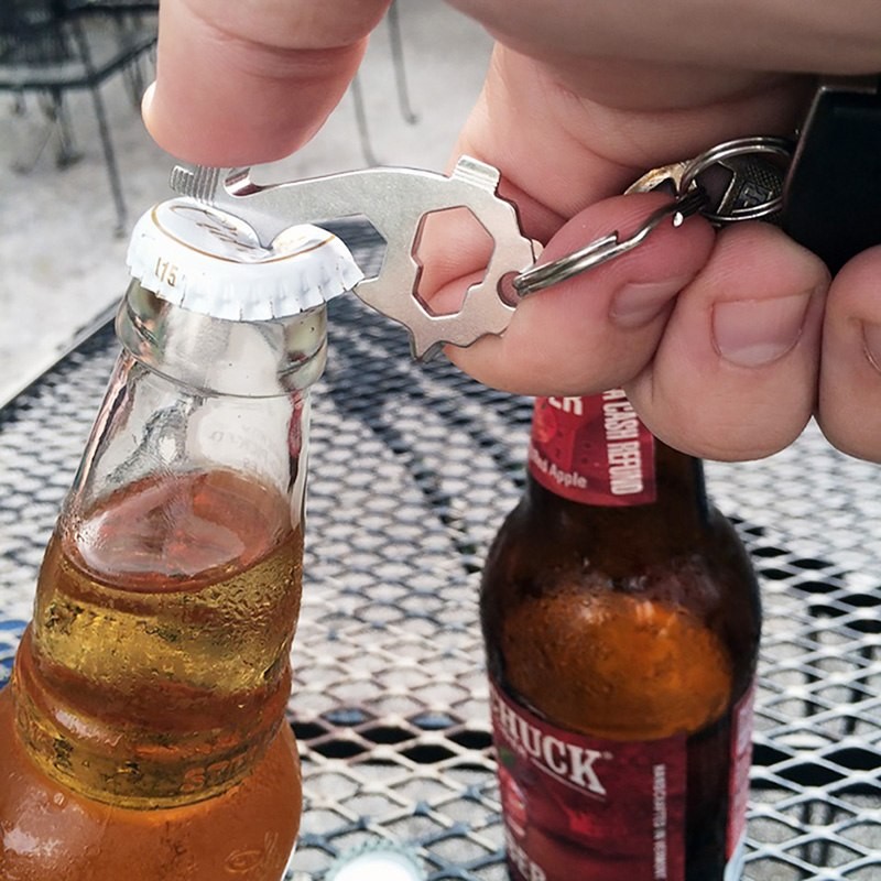 20-in-1 Stainless Steel Multi Tool Keychain EDC Survival Outdoor Camping